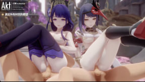 【原神同人动画】雷电将军中文字幕！极致诱惑の乳摇play，雷电激凸紧身衣疯狂输出